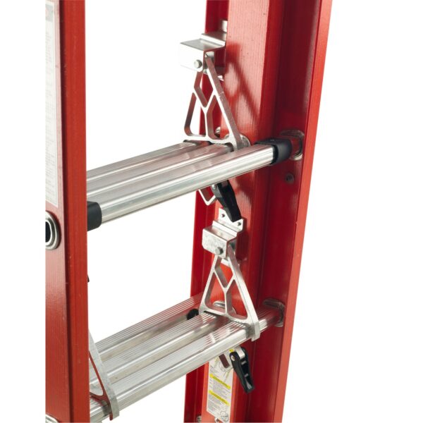 Werner D6216-3 16ft Type IA Fiberglass D-Rung Three-Section Extension Ladder, 300 lb Duty Rating product image