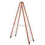 Werner T7416 16ft Type IA Fiberglass Twin Step Ladder, 300 lb Per Side product image