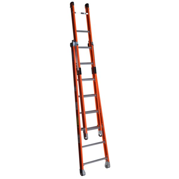 Werner 7808 16ft Type IAA Fiberglass Combination Ladder, 375 lb Load Capacity product image