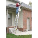 Werner D1716-2EQ 16ft Type II Aluminum D-Rung The Equalizer Extension Ladder, EverLevel Levelers, 225 lb Duty product image