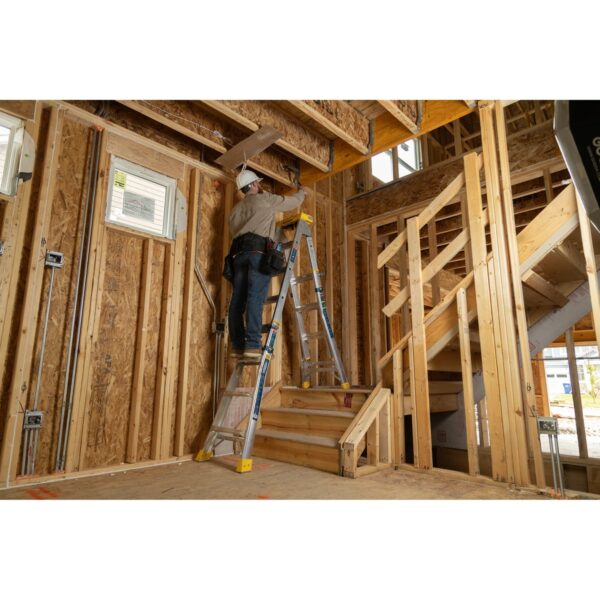 Werner ALMP-18IAA 18ft Reach Aluminum Multi-Position Ladder, 375 lb Type IAA Duty Rating product image