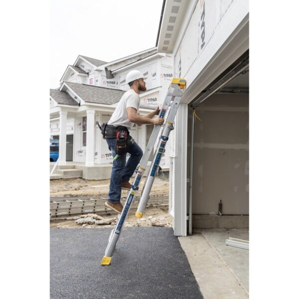 Werner ALMP-18IAA 18ft Reach Aluminum Multi-Position Ladder, 375 lb Type IAA Duty Rating product image