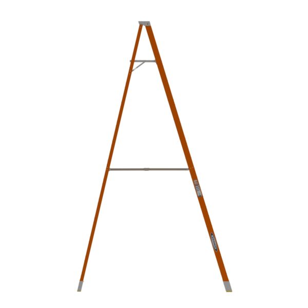 Werner P7412 12 ft Fiberglass Platform Ladder, Type IA, 300 lb, 18 ft Reach Height product image