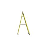 Werner PD7312-4C 18ft Reach Fiberglass Podium Ladder with Casters, 12ft Top Step, Type IAA 375 lb product image