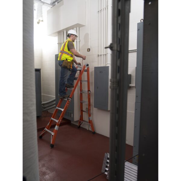 Werner FMT-17 18ft Reach Multi-Position Fiberglass Pro Ladder, Type IA, 300 lb Load Capacity product image