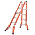 Werner FMT-17 18ft Reach Multi-Position Fiberglass Pro Ladder, Type IA, 300 lb Load Capacity product image