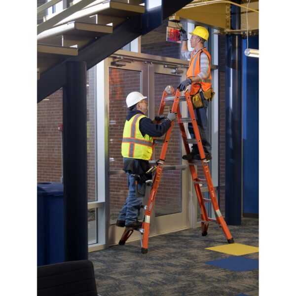 Werner FMT-17 18ft Reach Multi-Position Fiberglass Pro Ladder, Type IA, 300 lb Load Capacity product image