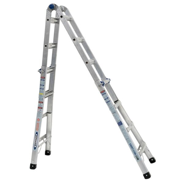 Werner MT-17 18ft Reach Multi-Position Ladder, Type IA, 300 lb Load, Aluminum, 17 ft product image