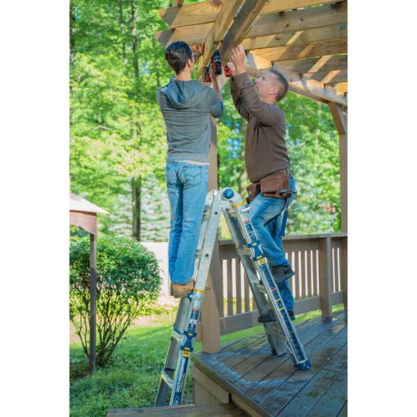 Werner MT-18IAA 18ft Reach Multi-Position Ladder, Type IAA, 375 lb Load, 17 ft Size product image