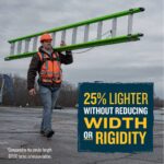 Werner B7120-2 20ft AERO Type IAA Fiberglass Box Rail/Tri-Rung Extension Ladder, 375 lb Duty Rating product image