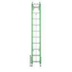 Werner B7120-2X9295 20ft AERO Type IAA Fiberglass Box Rail/Tri-Rung Extension Ladder with Leveler and Bracket Support Kit product image