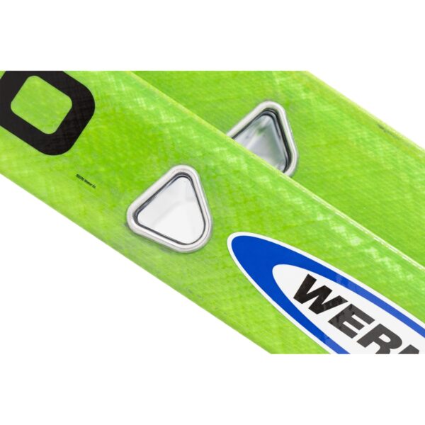 Werner B7120-2X9085 20ft AERO Type IAA Fiberglass Box Rail/Tri-Rung Extension Ladder w/ Cable Hook & V-Rung, 375 lb Duty Rating product image