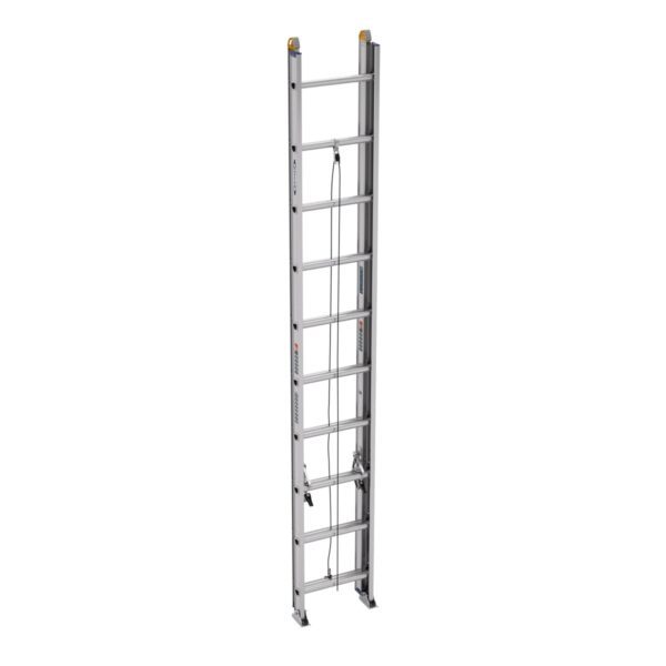 Werner D1320-2 20ft Type I Aluminum D-Rung Extension Ladder, 250 lb Load, 2-Section product image