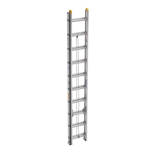 Werner D1320-2 20ft Type I Aluminum D-Rung Extension Ladder, 250 lb Load, 2-Section product image
