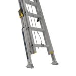 Werner D1320-2L 20ft Type I Aluminum D-Rung Extension Ladder with LevelSafe Pro Leveler, 250 lb Duty Rating product image