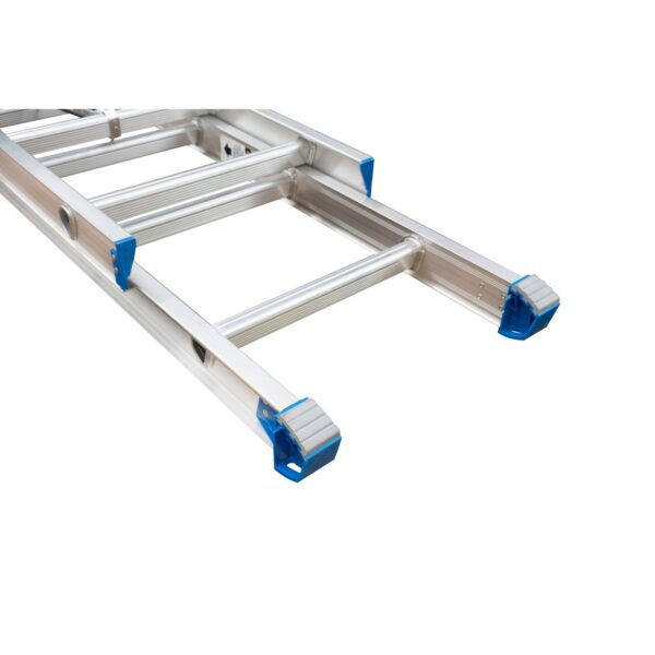 Werner D1820-2EQ 20ft Type I Aluminum D-Rung The Equalizer Extension Ladder, 250 lb Duty Rating product image