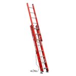 Werner D6220-3 20ft Type IA Fiberglass D-Rung Three-Section Extension Ladder, 300 lb Duty Rating product image