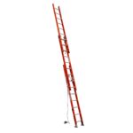 Werner D6220-3 20ft Type IA Fiberglass D-Rung Three-Section Extension Ladder, 300 lb Duty Rating product image