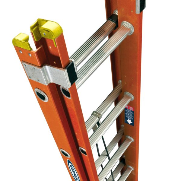 Werner D6220-2 20ft Type IA Fiberglass D-Rung Extension Ladder, 300 lb Duty Rating product image