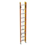 Werner T6220-2GS 20ft Type IA Fiberglass GLIDESAFE Tri-Rung Extension Ladder, 300 lb Duty Rating product image