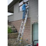 Werner D1720-2EQ The Equalizer Type II Aluminum Extension Ladder, 20 ft, 225 lb Duty Rating product image