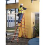 Werner FMT-22 22ft Reach Multi-Position Fiberglass Pro Ladder, Type IA, 300 lb product image