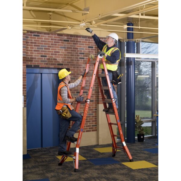 Werner FMT-22 22ft Reach Multi-Position Fiberglass Pro Ladder, Type IA, 300 lb product image