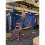 Werner FMT-22 22ft Reach Multi-Position Fiberglass Pro Ladder, Type IA, 300 lb product image