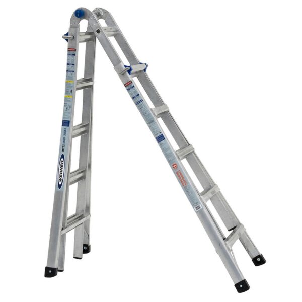 Werner MT-22 22ft Multi-Position Ladder, Type IA, 300 lb Load Capacity, Aluminum product image
