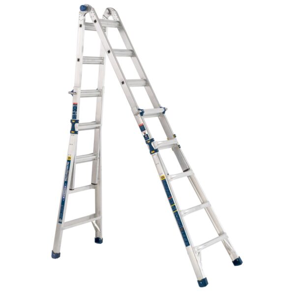 Werner MT-22IAA 22ft Reach Multi-Position Ladder, Type IAA 375 lb Load, Aluminum product image