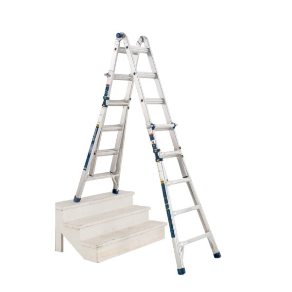 Werner MT-22IAA 22ft Reach Multi-Position Ladder, Type IAA 375 lb Load, Aluminum product image