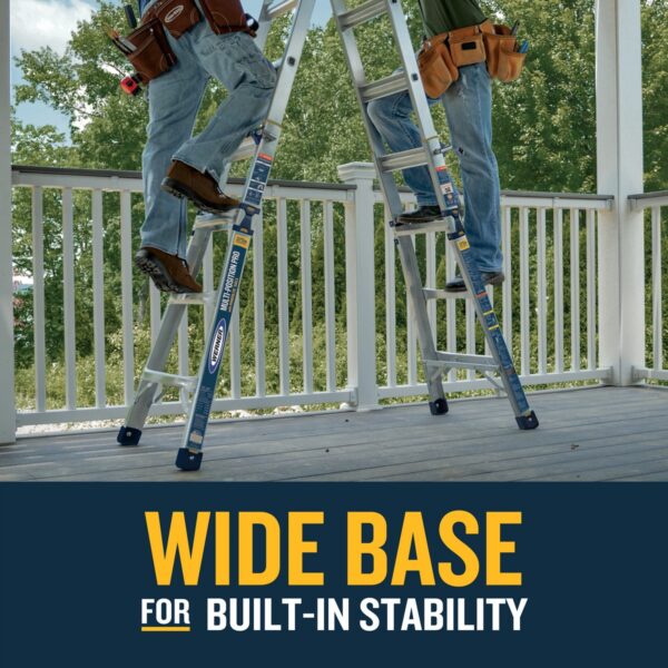 Werner MT-22IAA 22ft Reach Multi-Position Ladder, Type IAA 375 lb Load, Aluminum product image