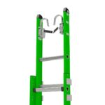 Werner B7124-2CL 24ft AERO Type IAA Fiberglass Extension Ladder with Cable Hook, V-Rung, LevelSafe Pro product image