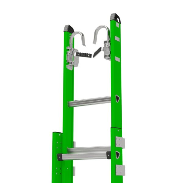 Werner B7124-2CL 24ft AERO Type IAA Fiberglass Extension Ladder with Cable Hook, V-Rung, LevelSafe Pro product image