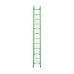 Werner B7124-2 24ft AERO Type IAA Fiberglass Box Rail/Tri-Rung Extension Ladder, Safety Green product image