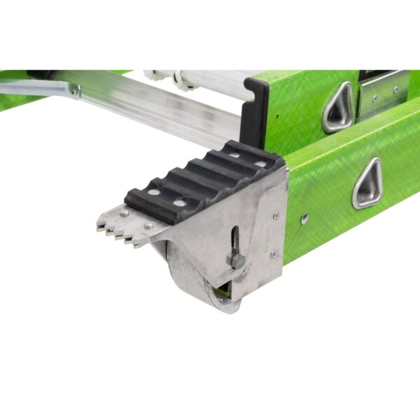 Werner B7124-2X9294 24ft AERO Type IAA Fiberglass Box Rail/Tri-Rung Extension Ladder with Strand Grab and V-Rung, Safety-Green product image