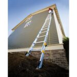Werner D1824-2EQ 24ft Type I Aluminum D-Rung The Equalizer Extension Ladder, EverLevel leveling, 250 lb duty rating product image