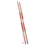 Werner D6224-3 24ft Type IA Fiberglass D-Rung Extension Ladder, 300 lb Duty Rating product image