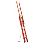 Werner D6224-3 24ft Type IA Fiberglass D-Rung Extension Ladder, 300 lb Duty Rating product image