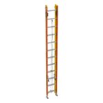 Werner T6224-2GS GLIDESAFE Type IA Fiberglass Tri-Rung Extension Ladder, 24 ft, 300 lb Duty Rating product image