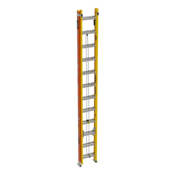 Werner T6224-2GS GLIDESAFE Type IA Fiberglass Tri-Rung Extension Ladder, 24 ft, 300 lb Duty Rating product image