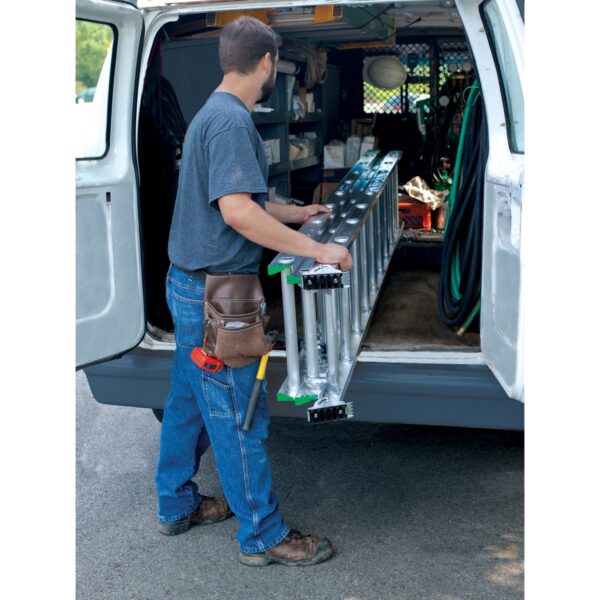 Werner D1224-3 24ft Type II Compact Aluminum D-Rung Extension Ladder, 225 lb Load Capacity product image