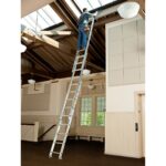 Werner D1224-3 24ft Type II Compact Aluminum D-Rung Extension Ladder, 225 lb Load Capacity product image