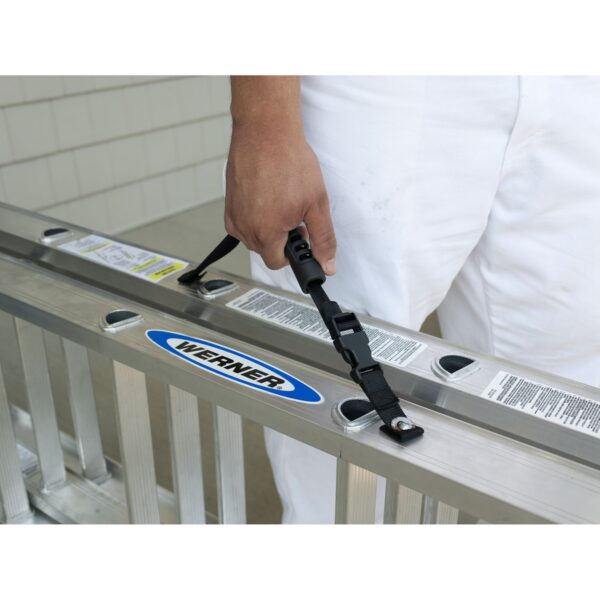 Werner D1224-3 24ft Type II Compact Aluminum D-Rung Extension Ladder, 225 lb Load Capacity product image