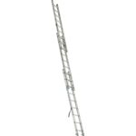 Werner D1224-3 24ft Type II Compact Aluminum D-Rung Extension Ladder, 225 lb Load Capacity product image