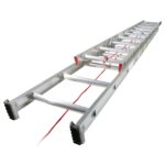 Werner D1124-2 24ft Type III Aluminum D-Rung Extension Ladder, 200 lb Duty Rating product image