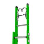 Werner B7128-2SL 28ft AERO Type IAA Fiberglass Box Rail/Tri-Rung Extension Ladder with Strand Grab, V-Rung, LevelSafe Pro Leveler, 375 lb product image