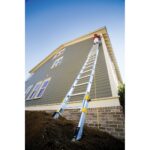Werner D1828-2EQ The Equalizer Type I Aluminum Extension Ladder, 28 ft, Dual-Action Feet, EverLevel Leveling System product image