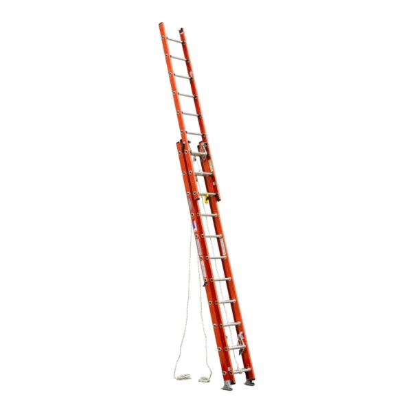 Werner D6228-3 28ft Type IA Fiberglass D-Rung Extension Ladder, Orange, 300 lb Duty product image