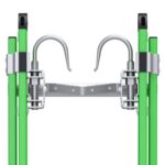 Werner B7132-2X9085 32ft AERO Type IAA Fiberglass Box Rail/Tri-Rung Extension Ladder with Cable Hook and V-Rung, Safety-Green product image